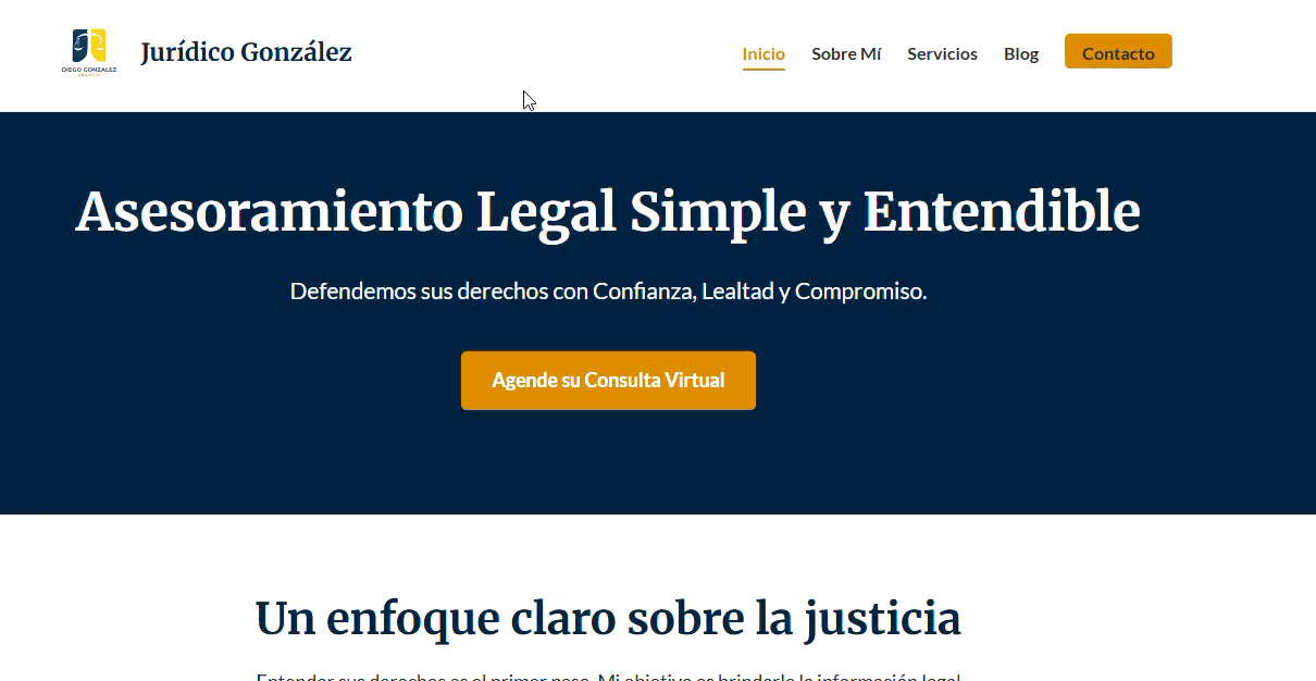 Demo sitio Jurídico González